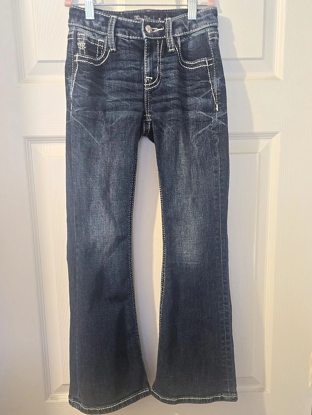 Miss Me Girl's Flare Jeans in Blue